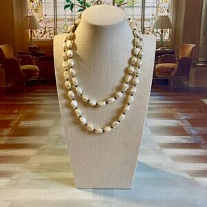 Coldwater Creek Faux Freshwater Pearl Necklace w/Spacers EUC